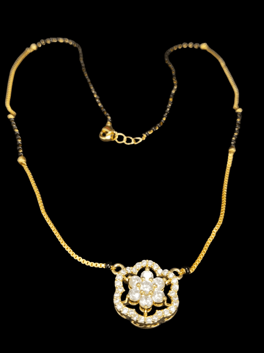 Virasat Bloom Premium Quality Light Weight AD Stoned Stylish Mangalsutra