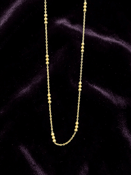Minimalist Treasure Thin and Simple Premium Quality 18K Gold Plated Daily Wear Western Chain
