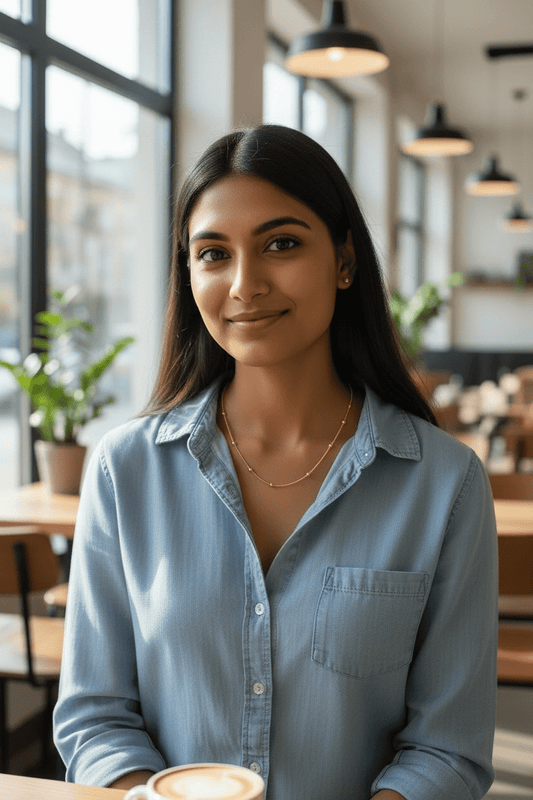 Delicate Sphere Simple and Trendy 22k Gold Plated Western Style Chain