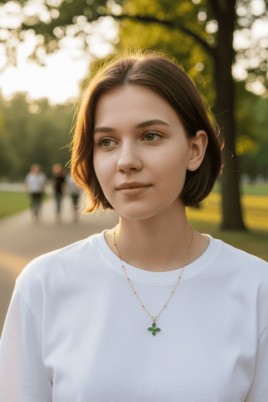 Gold Jade Budget Friendly Daily Wear Simple and Stylish Butterfly Necklace